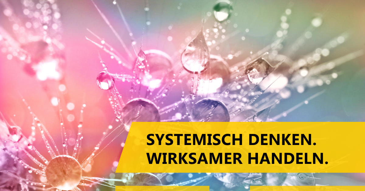 Abstrakte Darstellung von verbundenen Strukturen als Symbol für systemisches Denken und Wirkungszusammenhänge in Organisationen